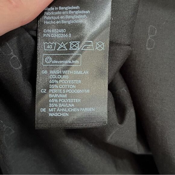 H&M Mens Glasses Print Slim Fit Casual Button Down Shirt Small - Picture 6 of 7